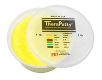 CanDo TheraPutty Standard Exercise Putty, Yellow: XSoft, 1 lb
