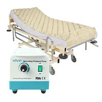 Vive Alternating Pressure Pad - Includes Mattress Pad and Electric Pump System - Quiet, Inflatable Bed Air Topper for Pressure Ulcer Sore Treatment - Fits Standard Hospital Bed for Bedridden Patients