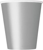 9oz Silver Paper Cups, 8ct (270 ml)
