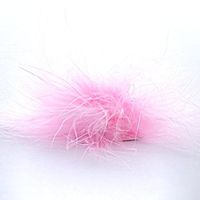 Pink Feather Boa Sticky Tab | Quantity: 50 | Diameter - 2"