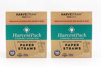 [1000 COUNT] Jumbo 8.25" Disposable White Paper Straws Individually Wrapped - Organic Natural Drinking Straw for Smoothies Milk Tea Cocktails Restaurant (8.25 in Long, 10 mm Thick, Dye Free Product)