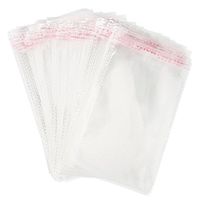 Kxtffeect 300 Pack 4.7 x 6.7 Inch OPP Cellophane Bags with Adhesive Closure, Cellophane Treat Bags Good for Cookies,Snacks,Gift,Candy,Dessert,Bakery,Candies,Party Supplies (300)