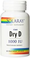 Solaray Dry Vitamin D 1000 IU Capsules, 60 Count
