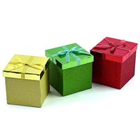 Christmas Glitter Metallic Gift Boxes by Holiday Essentials