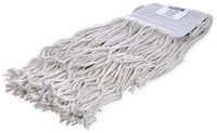Carlisle 369817B00#24 5" Cotton Head Band Large Cut-End Wet Mop, White (Case of 12)