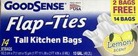 GoodSense Tall Kitchen Bags with flap ties 14 bags 13 GAL (49.2L) Lemon Scent (14)
