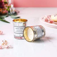 MYHXQ Scented Candles,Starry Cup Aromatherapy Candles for Stress Relief,Natural Soy Wax Candles Hand Pouring Smokeless and Non-Toxic-2 Pack (Daisy + Wild Water)