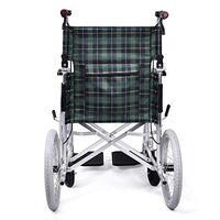 ChenCheng Wheelchair Aluminum Frame Lightweight Foldable and Easy to Carry Manual Old Man Scooter Medical Supplies