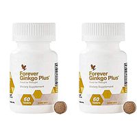 Forever Living Ginkgo Plus, 120 Tablets (Pack of 2 Bottles)