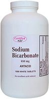 Sodium Bicarbonate Antiacid 650 mg Tablets for Relief of Acid Indigestion, Heartburn, Sour Stomach & Upset Stomach 1000 Tablets per Bottle by Advance Pharmaceutical