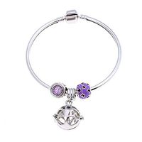 Vintage Ball Essential Oil Diffuser Tree of Life Bracelet Butterfly Amthyst Beads Aromatherapy Locket Bangle