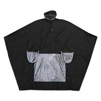 Meidexian888 Outdoor Poncho,Adult Electric Motorcycle Poncho Polyester PVC Night Light Hood Poncho (Black)