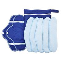 Sanitary Napkins, Washable Sanitary Pads Fleece Sanitary Napkins Sanitary Pads Breathable Aunt Towels Reusable Washable Recyclable 1 Set