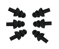 5 Pairs Soft Silicone Swimmer Earplugs Waterproof Flexible Gel Ear Plugs for Swimming or Sleeping (Black)