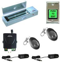 FPC-5018-VS One door Access Control Visionis outswinging door 1200lbs Electromagnetic lock kit with wireless receiver and remote kit