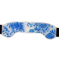 Therapeutic Beads Pearls Gel Wrap With Strap Hot Cold Ice Pack Reusable For Head Wrap Headache, Massage-BPA Phthalate Free,Non Toxic,Microwave Freezer Safe-First Aid Pain Relief Spa,Rehab,Beauty (1)