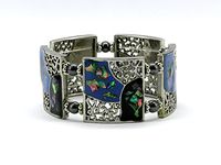 Relaxus Magnetic Jewelery. Magnetic Abalone Swirl Bracelet.