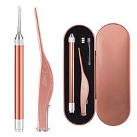 Corgy Illuminated Ear Tweezers Earpick Set Ear Picking Tools With Metal Storage Box Ear Care