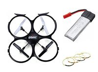 UDI U818A PRO 4CH 6 Axis Gyro FPV RC Quadcopter HD 2MP Camera + Blueskysea Free Gift Happiness Grass Ring Bracelet (UDI U818A Pro + Extra Battery1)