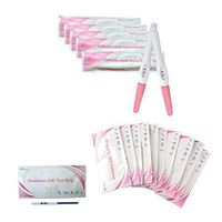 50 X Ovulation (LH) Highly Sensitive 20 MLU Fertility Tests & 10 X Pregnancy Tests Midstream Sticks Ultra Early 10mIU Home Urine Test
