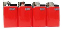 Djeep Lighter Assorted Colors (Red, Lot of 4)