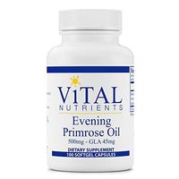 Vital Nutrients - Evening Primrose Oil 500 mg - Cold-Pressed Oil That Contains GLA, an Essential Omega-6 Fatty Acid - 100 Softgels per Bottle