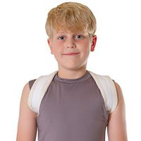 BraceAbility Figure 8 Clavicle Brace & Posture Corrector | Broken Collarbone Sling for Injuries & Fractures, Shoulder Support Strap for Upper Back Straightening (Small)
