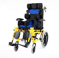 Lightweight Folding Children's Wheelchair Driving Medical Multi-Functional Fully Lying Flat Reclining Wheelchair Car Child Wheelchair Cerebral Palsy