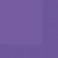 Purple 3-Ply Luncheon Napkins | Pack of 50 |Party Supply