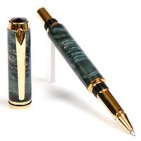 Baron Rollerball Pen - TN Gold - Blue Box Elder