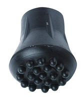 Extra Grip 7/8 Inch Heavy Duty Black Rubber Replacement Cane Tip Each