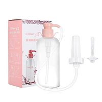 Vaginal Cleansing Irrigation Device, Vagina Irrigator Anal Douche Enema Syringe Colonic Reusable Vaginal Washing Device(#1)