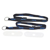 chubuddy Neck Lanyard Chew Holder Set of (2) - 2 Black Lanyard & 2 Natural Strap