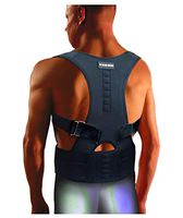 The Healing Universe Thoracic Back Brace - Kyphosis Brace Back Posture Corrector - Adjustable Back Shoulder Chest Support - Best for Back Support for Tall Men Women (Black, 2XL)