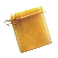 COTOSEY Sosam 100PCS 4x6 Inches Organza Drawstring Pouches Jewelry Party Wedding Favor Gift Bags (4x6, Gold)