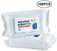 Alcohol Clean Wipes(2 Packs,100 Wipes),Portable Wet Wipes,75% Soft Household Alcohol Wipes for All-Purpose Cleaning (2 Packs)