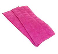 Set of 2 Reusable Microfiber Mop Pads- Compatible with Swiffer WetJet (Pink)