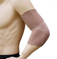 Alpha Medical Elbow Brace Compression Support Sleeve for Tendonitis, Tennis Elbow, Golf Elbow Treatment - Reduce Joint Pain (X-Large, Beige)