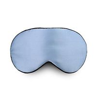 Hodeco Nature Silk Sleeping Masks 100% 16 Momme Mulberry Silk for Women Girl Men Kids Boy Double Side Silk Eye Mask for Sleeping Yoga Eye Mask with Down Like Polyester Filling, 1 Piece (Light Blue)
