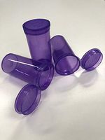 Pop Top Containers, Translucent Purple 13 Dram (1000 Pack, Purple Translucent)