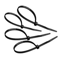Tach-It 11" x 50 Lb Tensile Strength UV Black Protected Cable Tie (Pack of 1000)