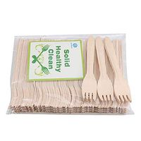 graffitimaster Disposable Wooden Forks 6 Inche Natural Birchwood Fork 100 Of Pack