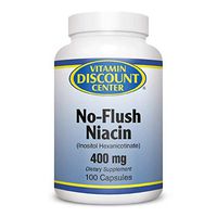 Vitamin Discount Center No-Flush Niacin 400mg, 100 Capsules