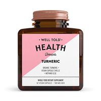Well Told Turmeric Curcumin Supplement, 500 mg Pure Turmeric Capsules, Support Healthy Inflammatory Response, Non GMO Certified Organic Turmeric, Vegan, 62 Capsules