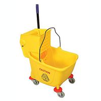 Prime-Line MP46770 Mop Bucket & Wringer Combo, 35-Quart, Durable Plastic, High Visible Yellow, Pack of 1
