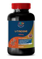Enhancing Pills - L Tyrosine 500MG - Brain Booster Natural - 1 Bottle (60 Capsules)