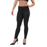 H.coosy practical;cozy Pure color black yoga pants tight leggings sports fitness pants Europe and the United States women sexy was thin mention hip pants gray XL