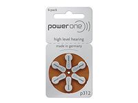 Power One p312 mmFqcj Hearing Aid Battery, 60 Count (3 Units)