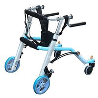 Walkers Child Height Adjustable Telescopic Folding Rehabilitation Control Direction Assisted Walking Gift (Color : B, Size : 8152.5cm)
