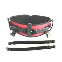 XIHAA Multifunctional Breathable Wheelchair Seat Restraint Belt, Elderly Dining Chair Seat Belt,Adjustable Length,Anti Fall Proof Non Slip Red,XL